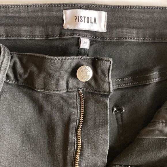 Pistola Black Mid-Rise 10" Skinny Jeans Size 32 - Picture 4 of 11